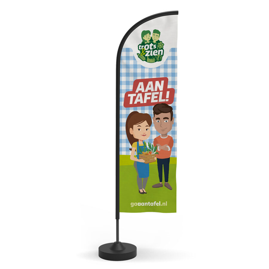 AAN TAFEL-webshop-beachflag